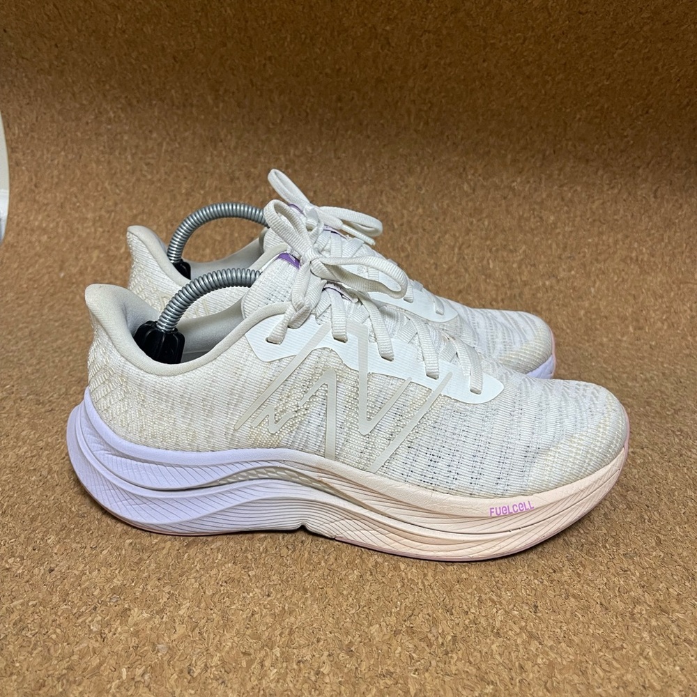 New Balance Women's Cream Athletic Shoes